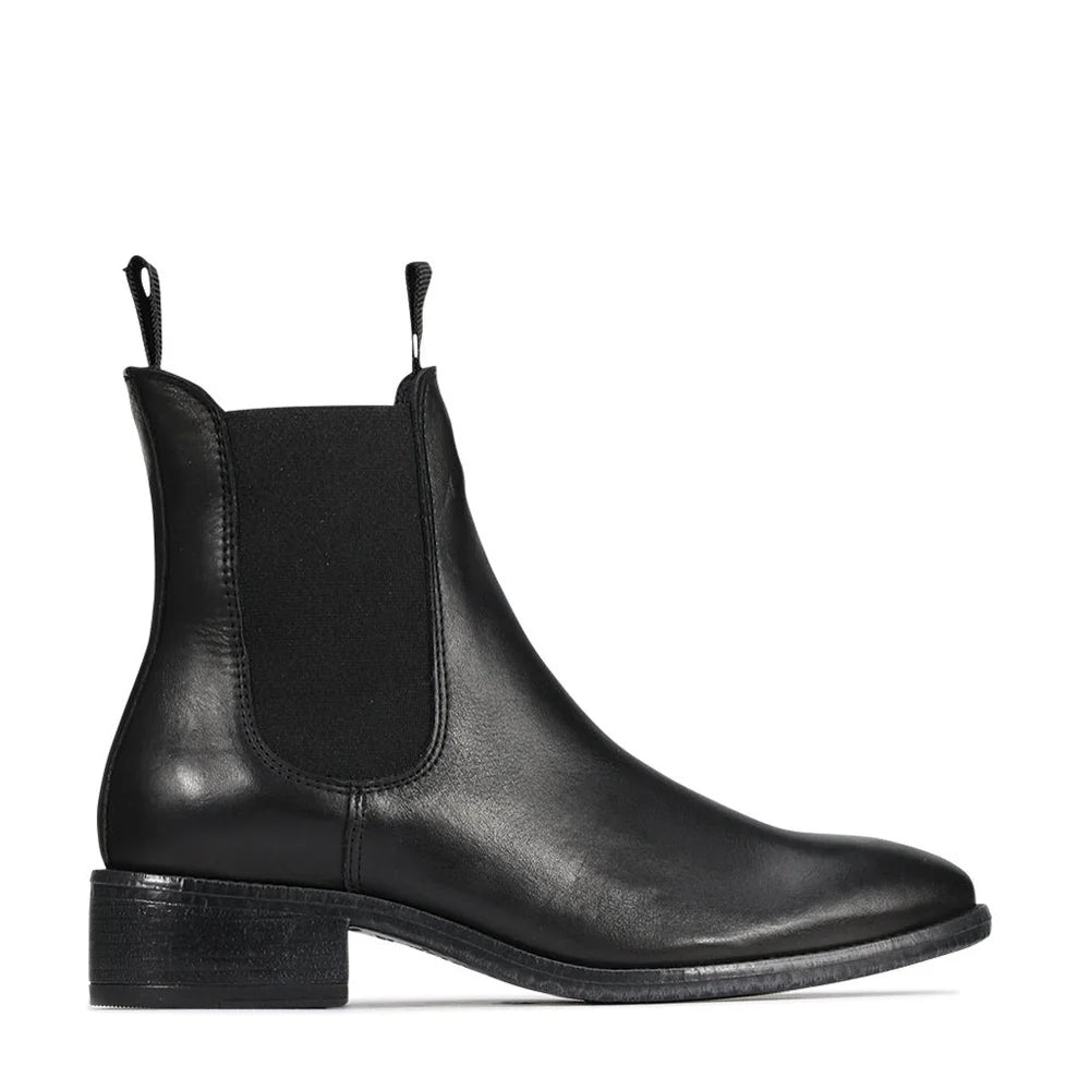 Celina Leather ankle Boot Black