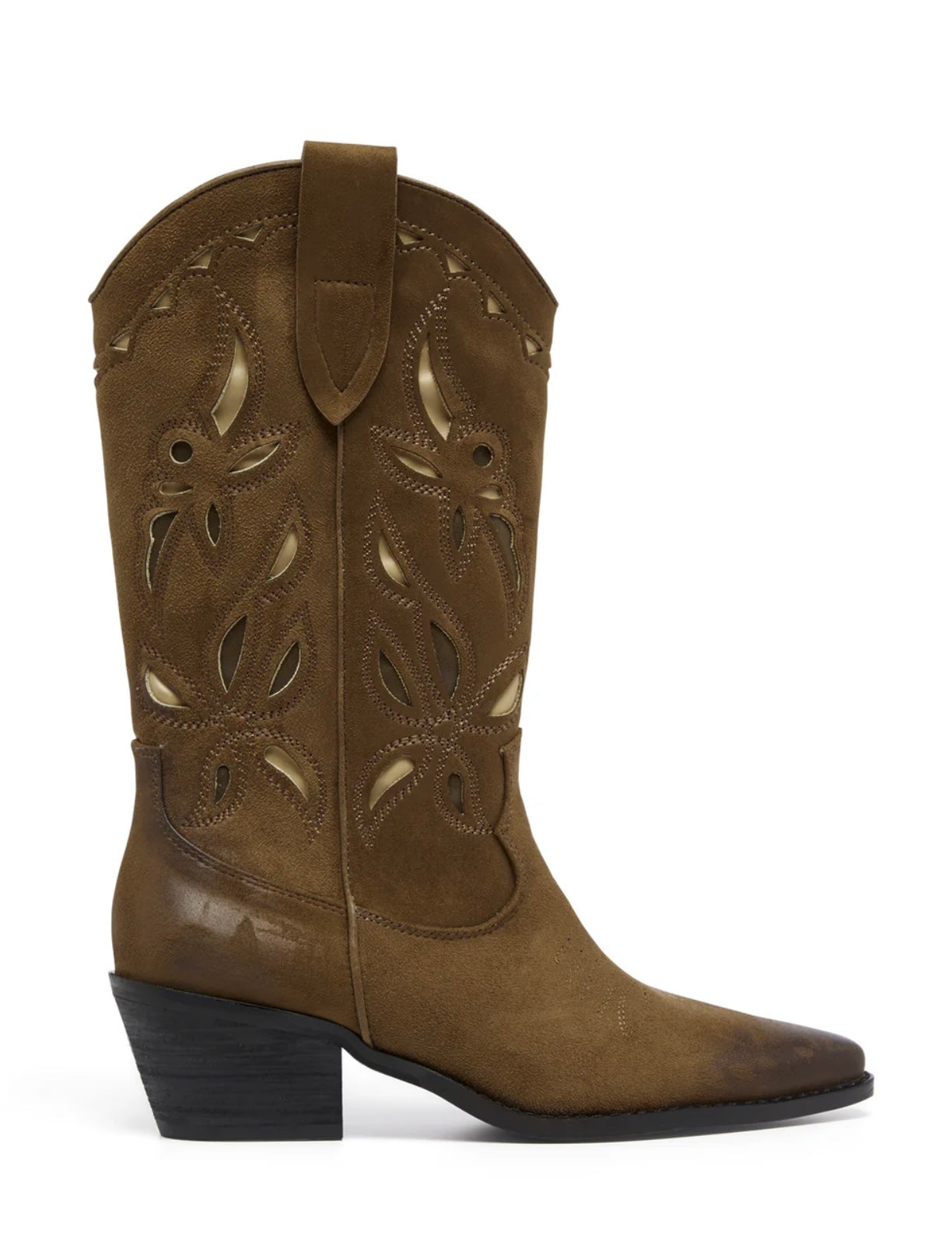 Miley Cowboy Boot Taupe