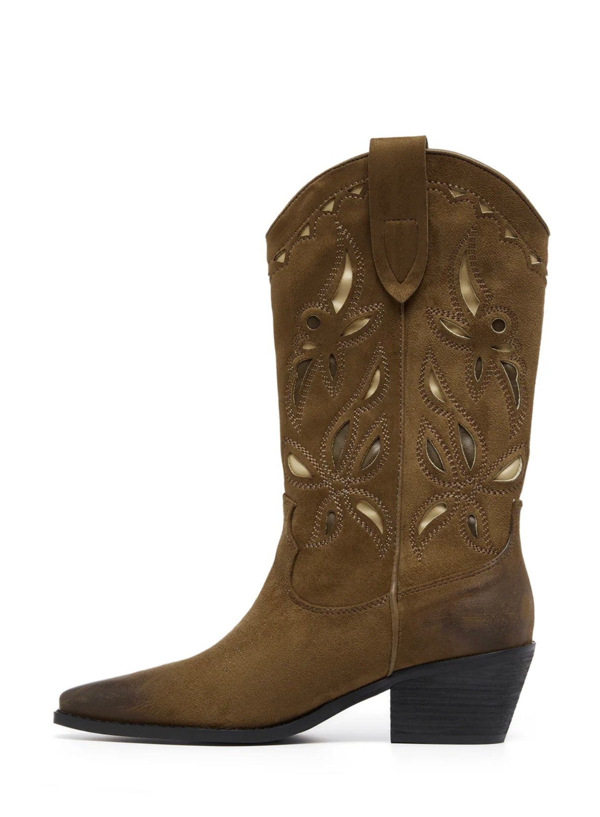 Miley Cowboy Boot Taupe