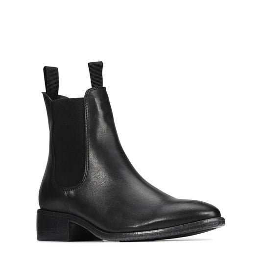 Celina Leather ankle Boot Black