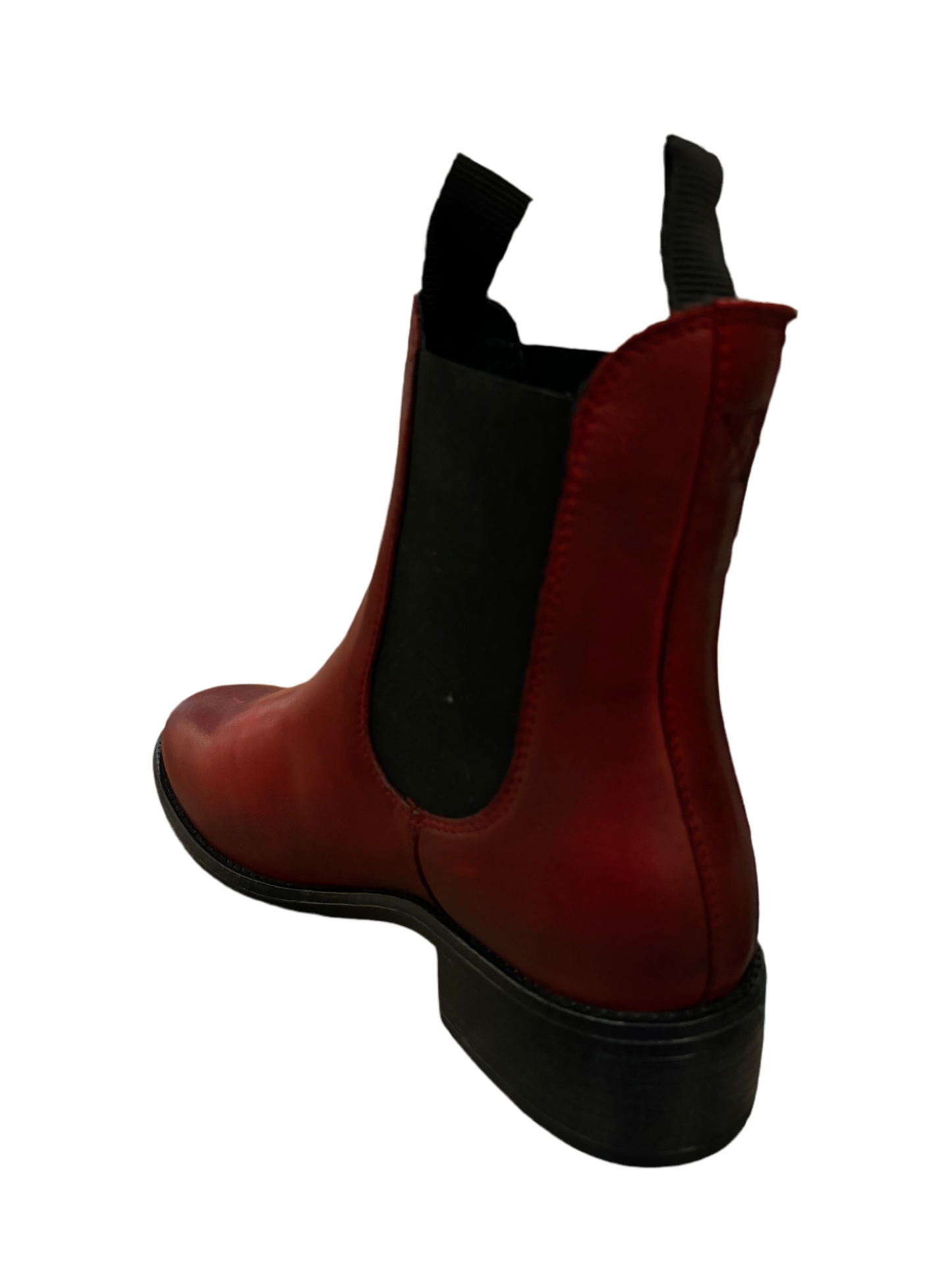 Celina Leather ankle Boot Red