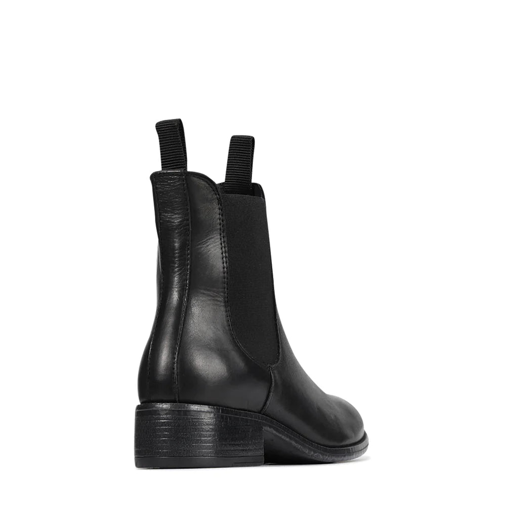 Celina Leather ankle Boot Black