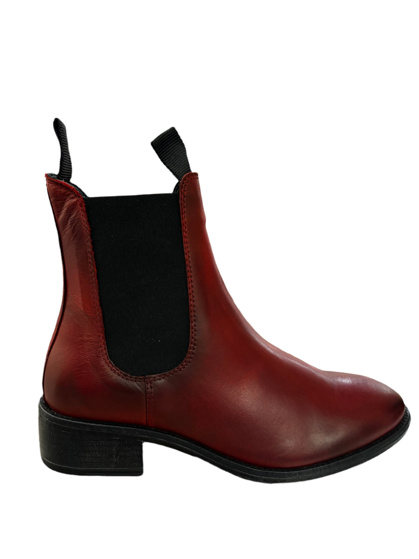 Celina Leather ankle Boot Red