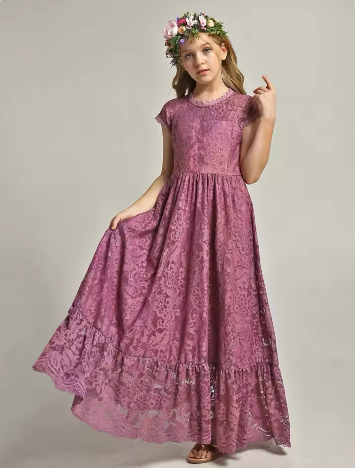 Bibihou kids lace dress